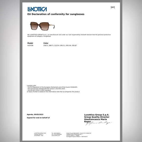 Versace Dark Brown Sunglasses - Picture 10 of 10